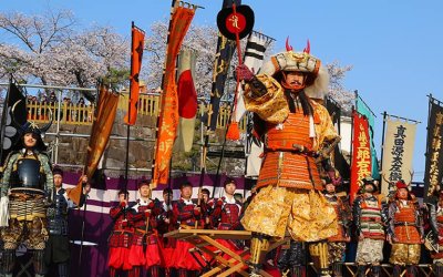 Shingen-ko Festival samurai parade Kofu