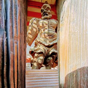 Kai Zenko-ji temple gardians