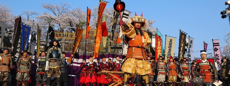Shingen-ko Festival samurai parade Kofu